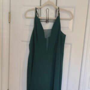 Hunter Green DB Studios Gown with Sheer Size 18